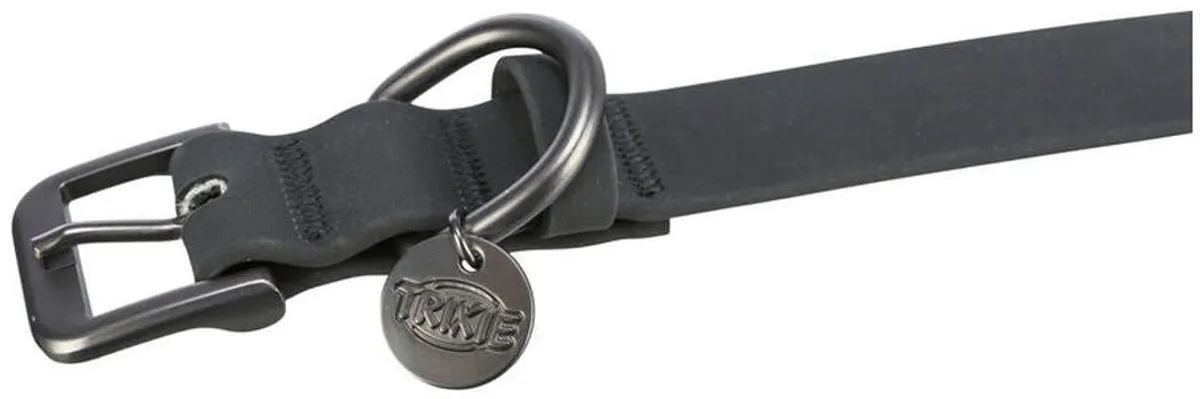 Trixie Halsband CityStyle PVC - 25-32x2cm - Zwart - afbeelding 4 van 6