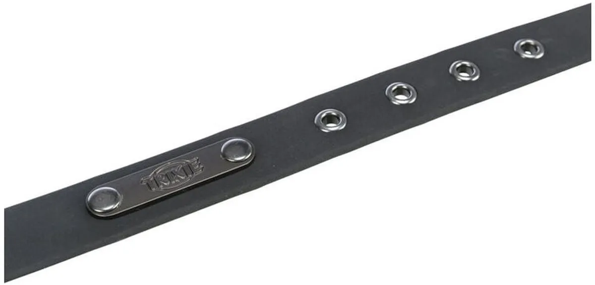 Trixie Halsband CityStyle PVC - 25-32x2cm - Zwart - afbeelding 2 van 6