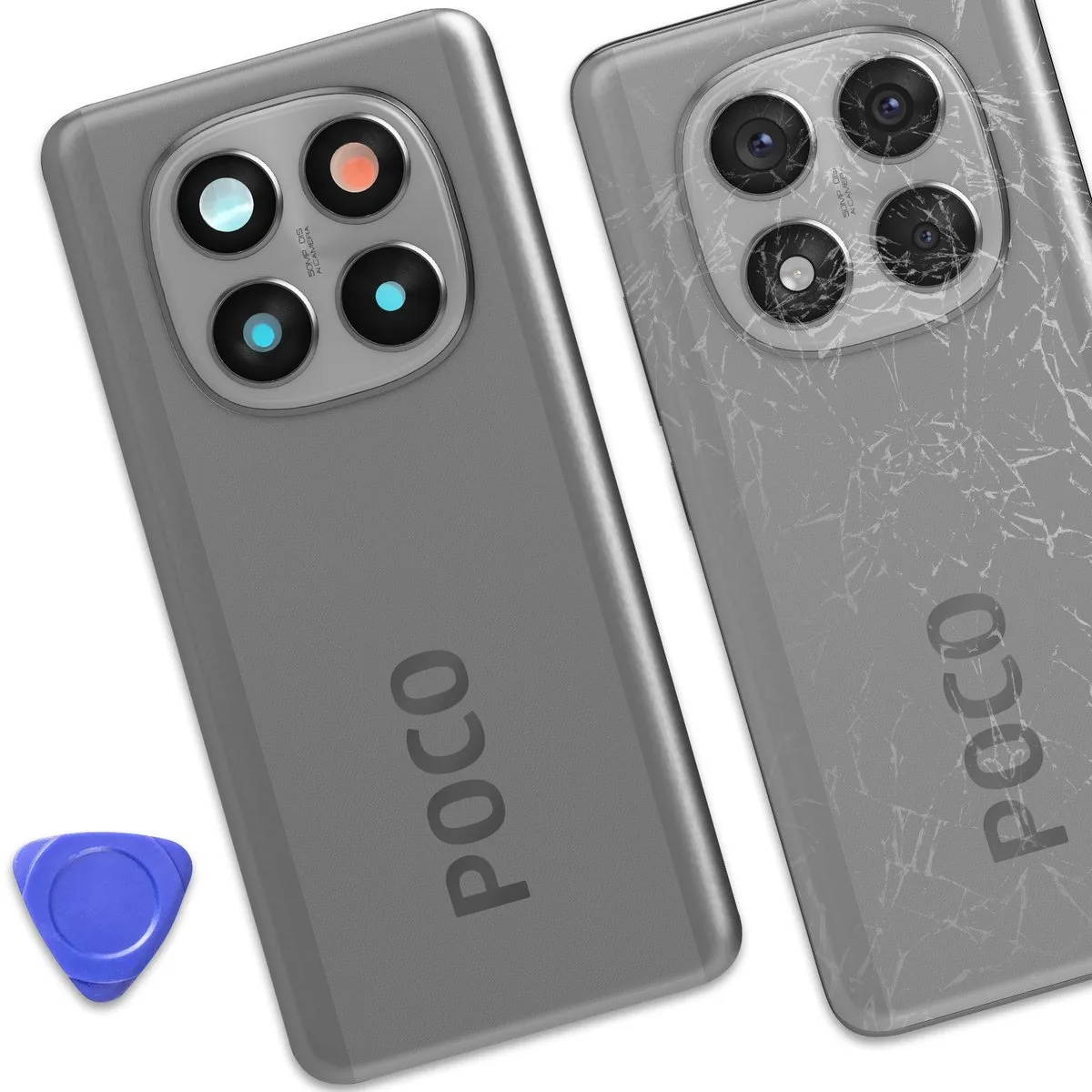 Xiaomi Poco X7 Batterijdeksel - Achterkant - Zilver