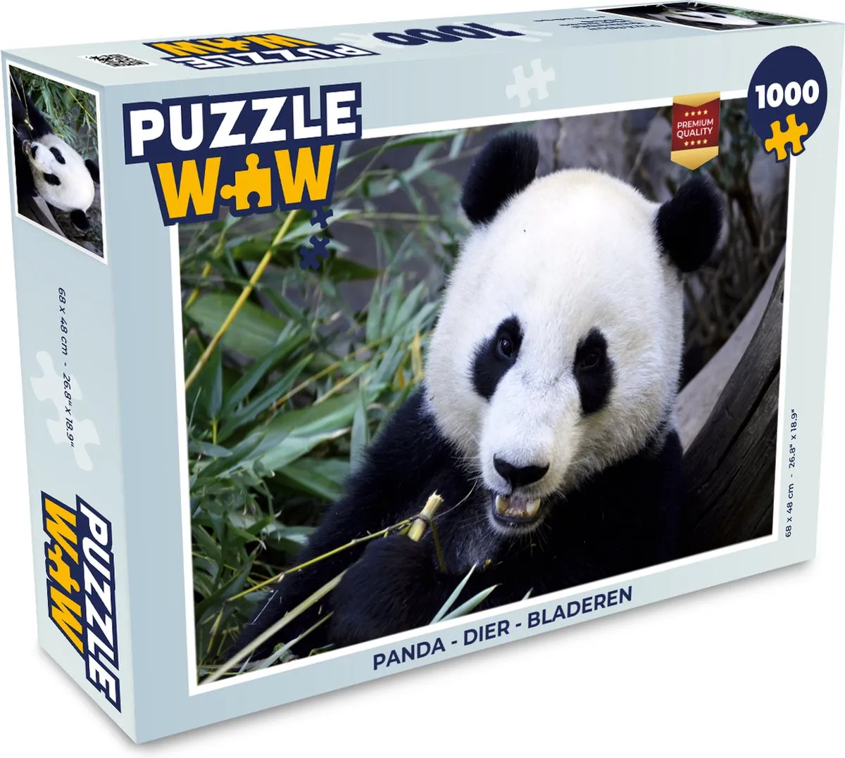 PuzzleWow Puzzel Panda Legpuzzel 1000 Stuks
