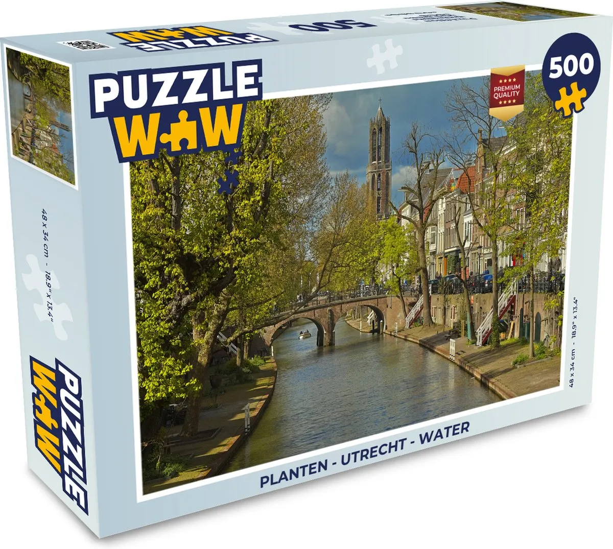 PuzzleWow Utrecht Water Legpuzzel 500 Stuks