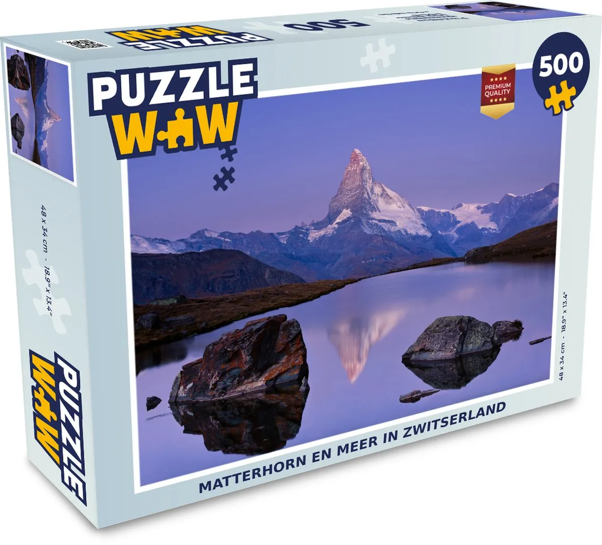 PuzzleWow Matterhorn Zwitserland Legpuzzel 500 Stuks