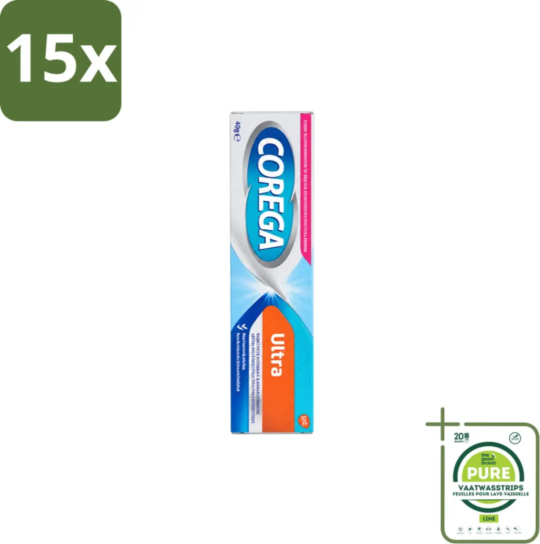 15 x Corega Ultra Kleefcrème