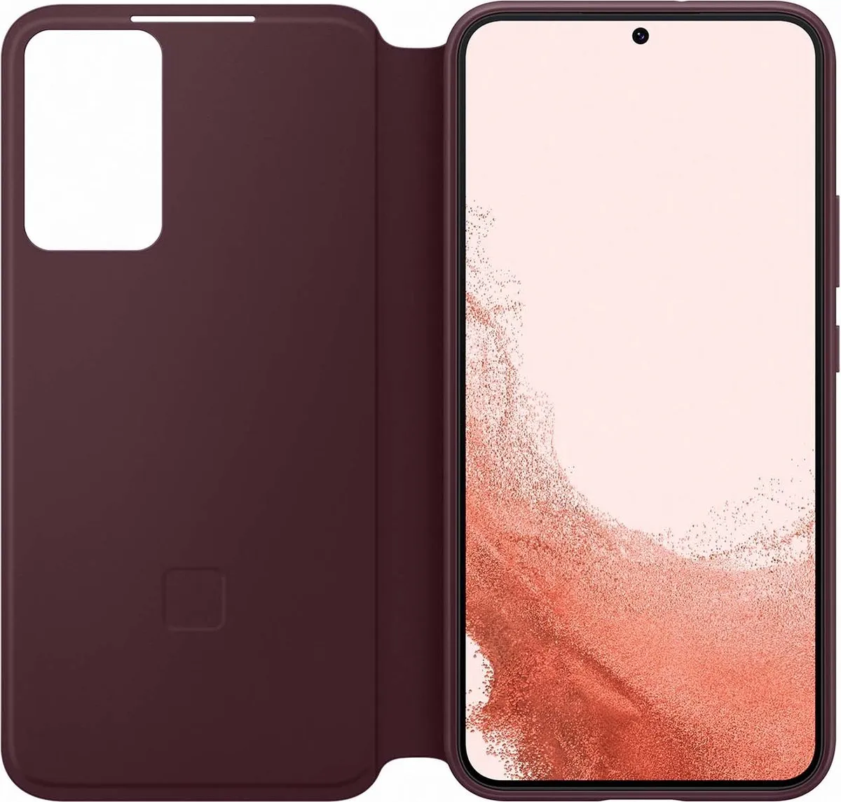 Samsung Clear View Cover EF-ZS906CEEGEW - Galaxy S22 Plus - Burgundy - afbeelding 6 van 6