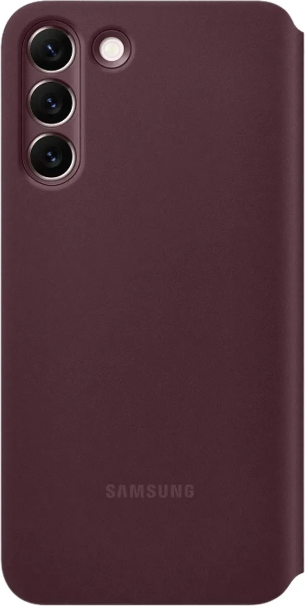 Samsung Clear View Cover EF-ZS906CEEGEW - Galaxy S22 Plus - Burgundy
