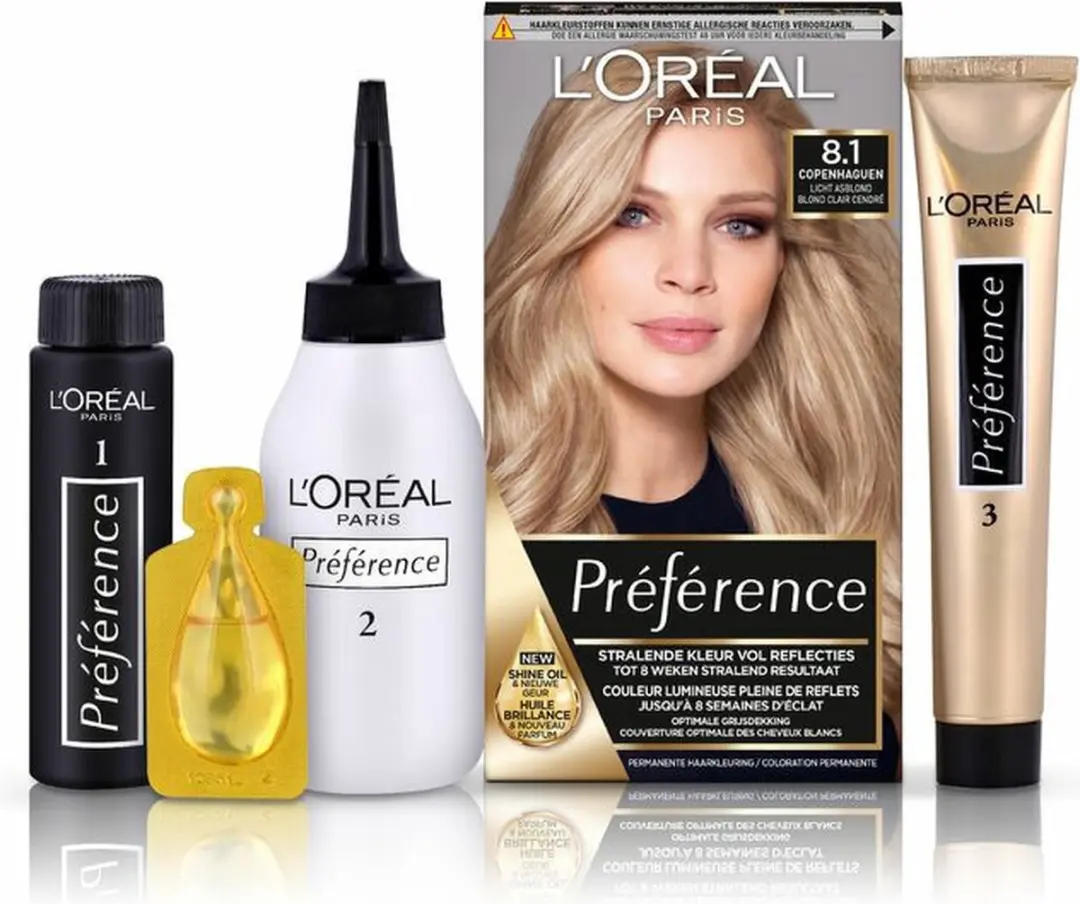 L'Oréal Paris Preference 8.1 Copenhague Haarkleuring - 3 Stuks - afbeelding 4 van 6