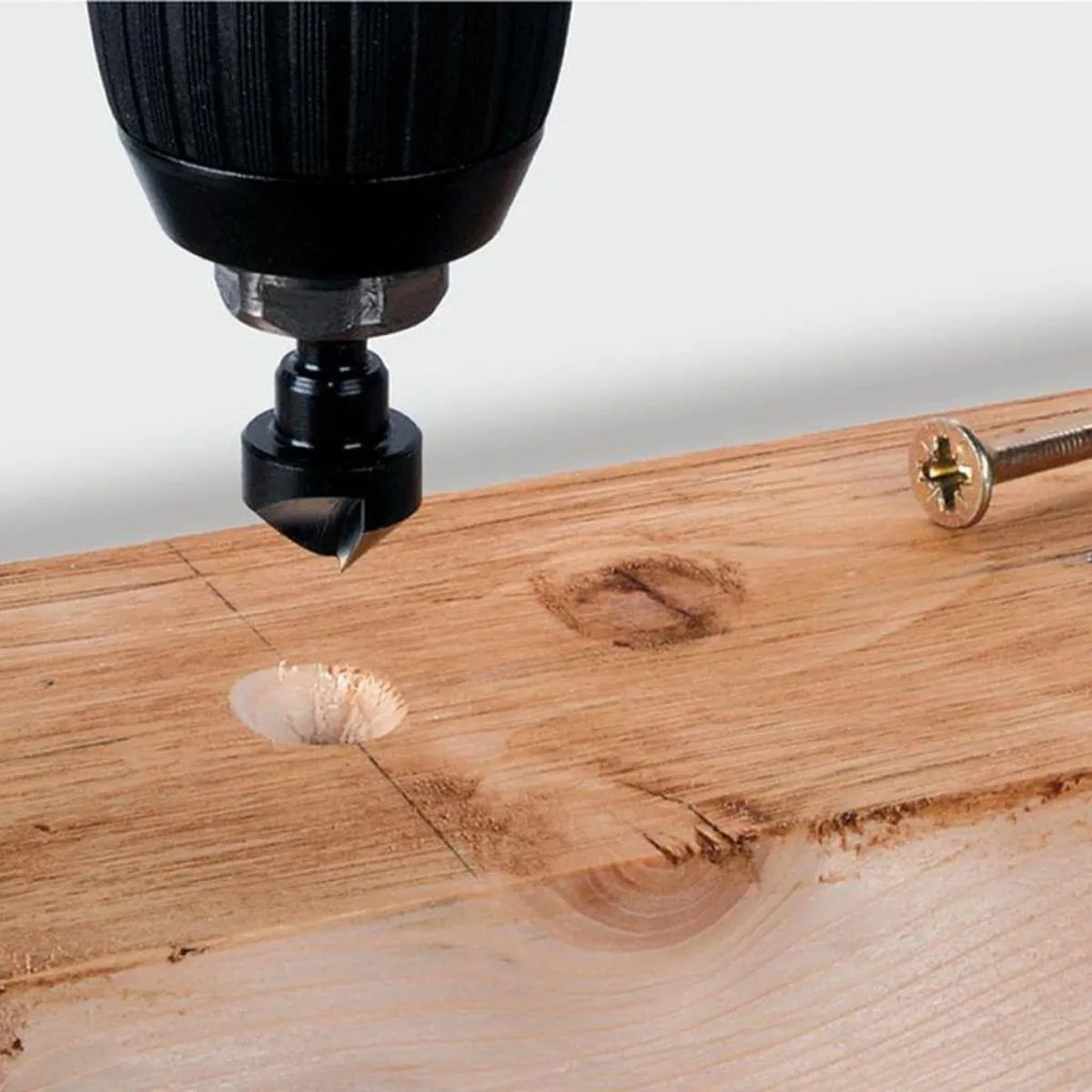 Wolfcraft Verzinkboor Set 3-delig Ø12-19mm - Zeskantschacht