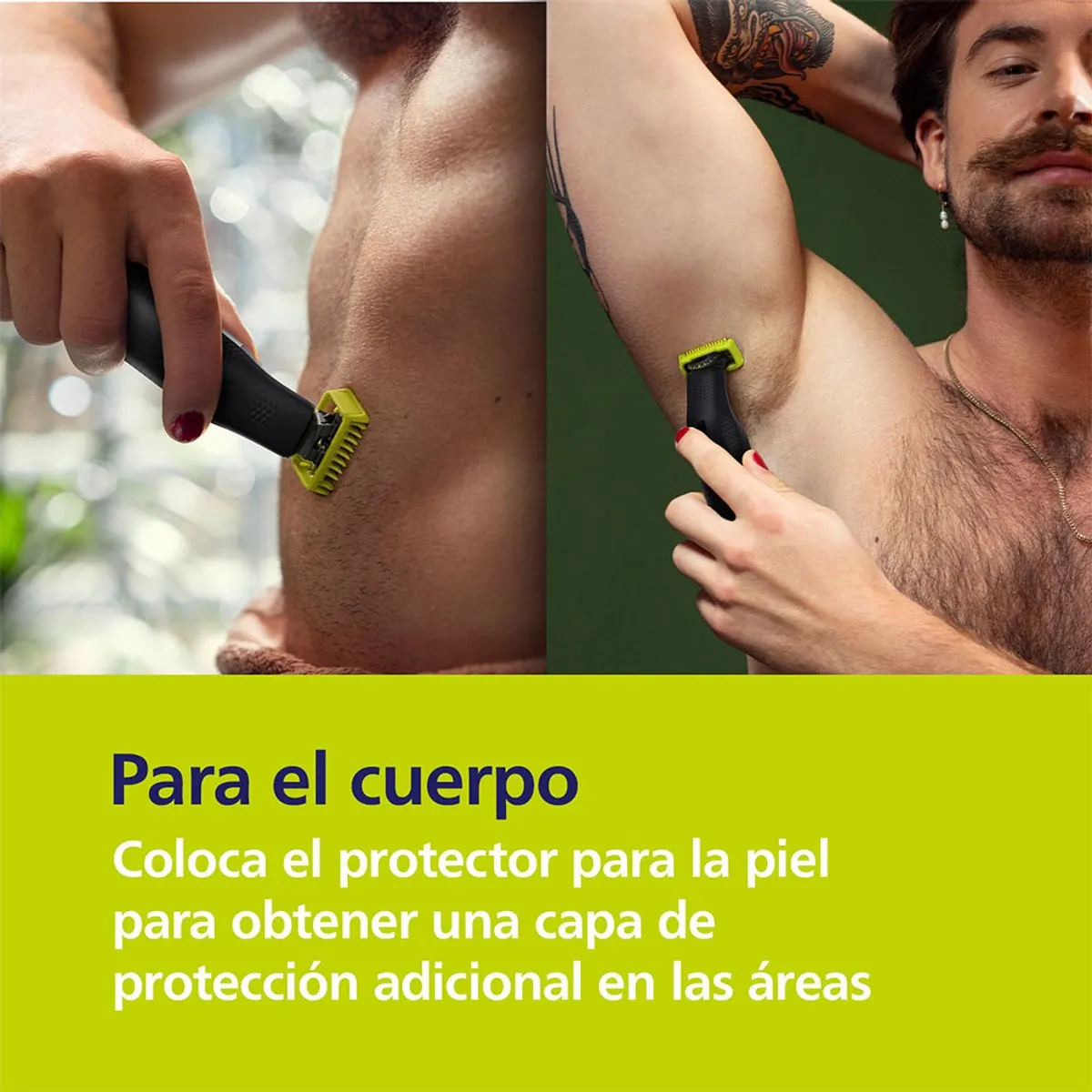 Philips OneBlade QP6552/15 Baardtrimmer - Nat & Droog - 5 Opzetstukken - Chroom