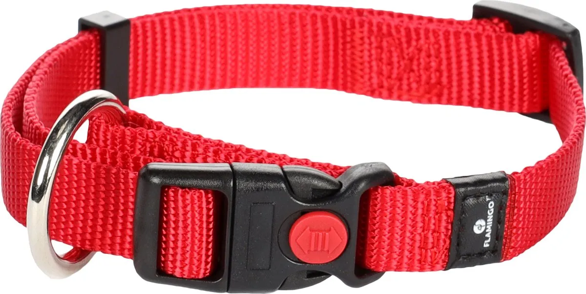 Flamingo Ziggi Halsband - Rood S 30-45cm