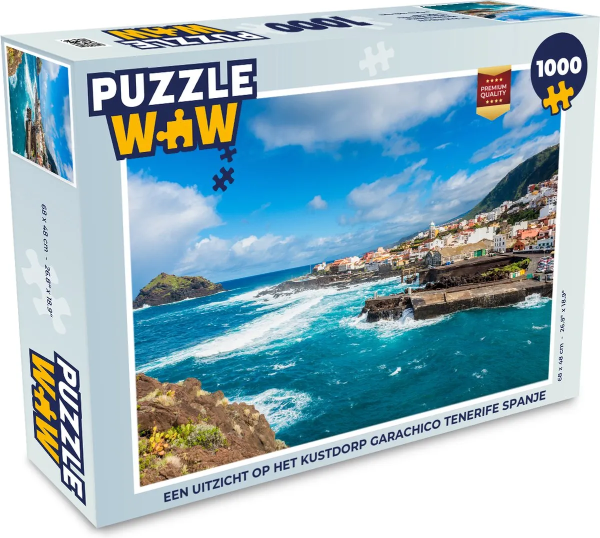 PuzzleWow Garachico Tenerife Legpuzzel 1000 Stuks