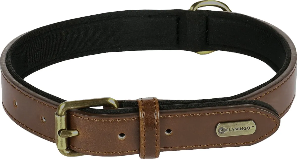 Flamingo Lyabo Bruin Hond Halsband