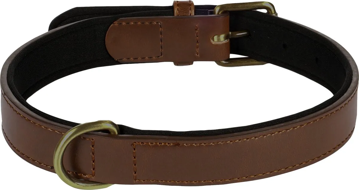 Flamingo Lyabo Bruin Hond Halsband - Neopreen 42-52cm