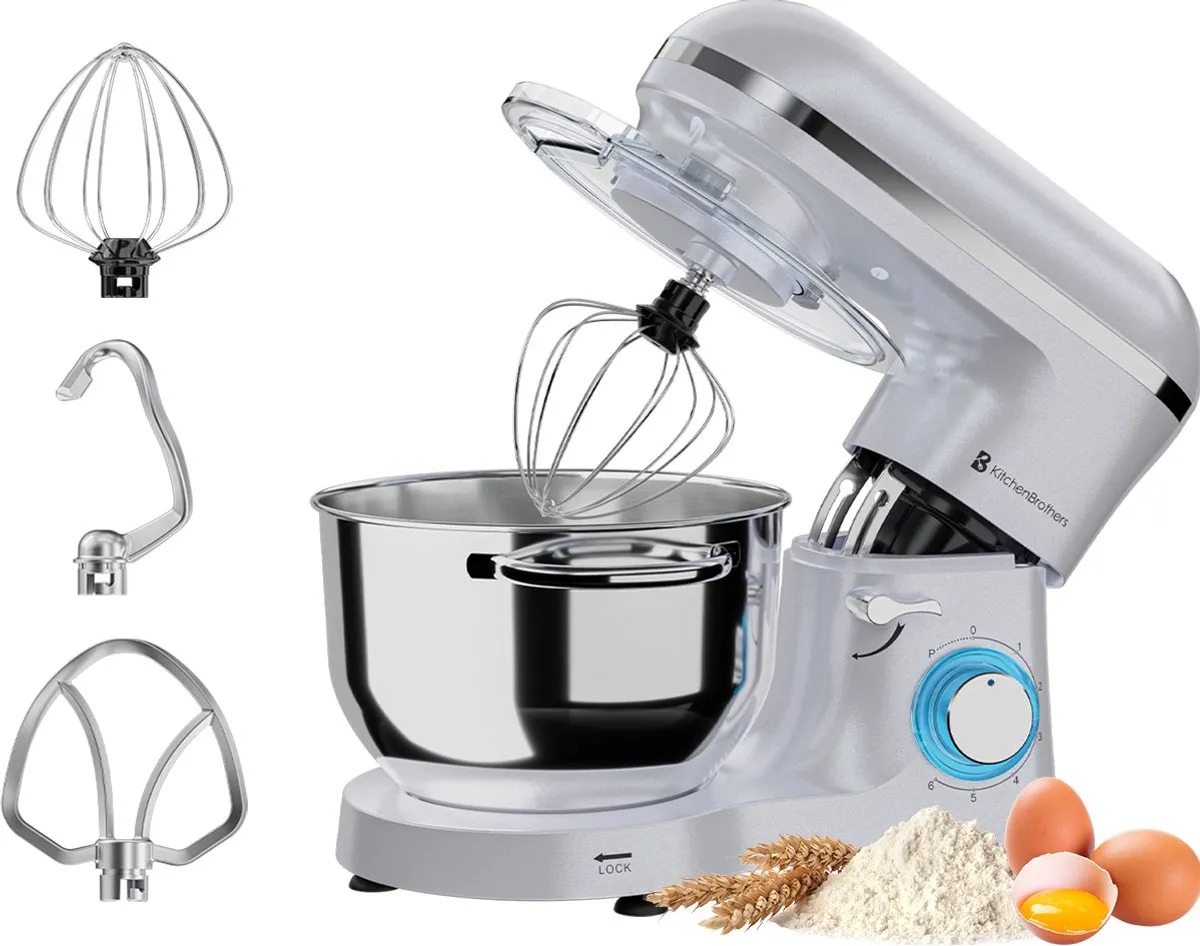 KitchenBrothers 2000W Keukenmachine 6,2L