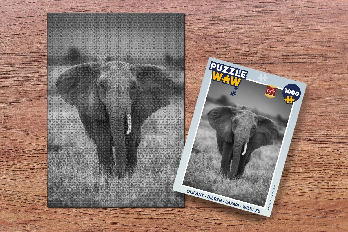 PuzzleWow Safari Legpuzzel 1000 Stuks - Multicolor