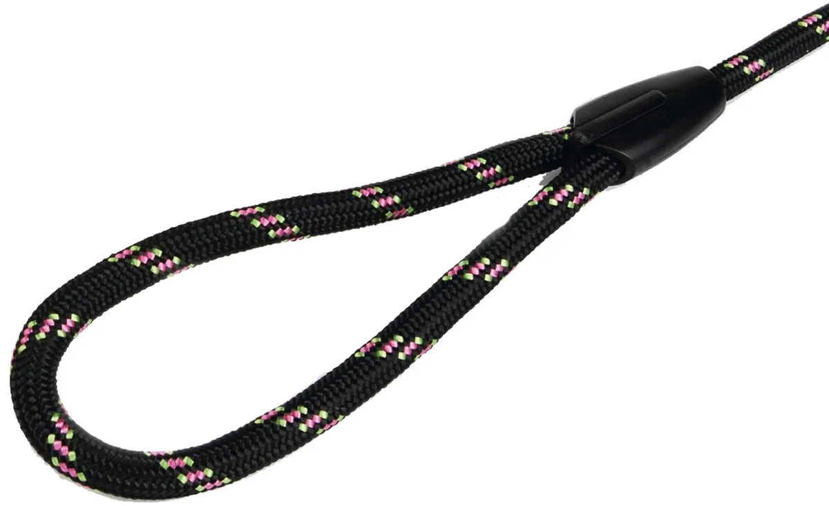Beeztees Hondenriem Rond 100cm x 8mm - Zwart
