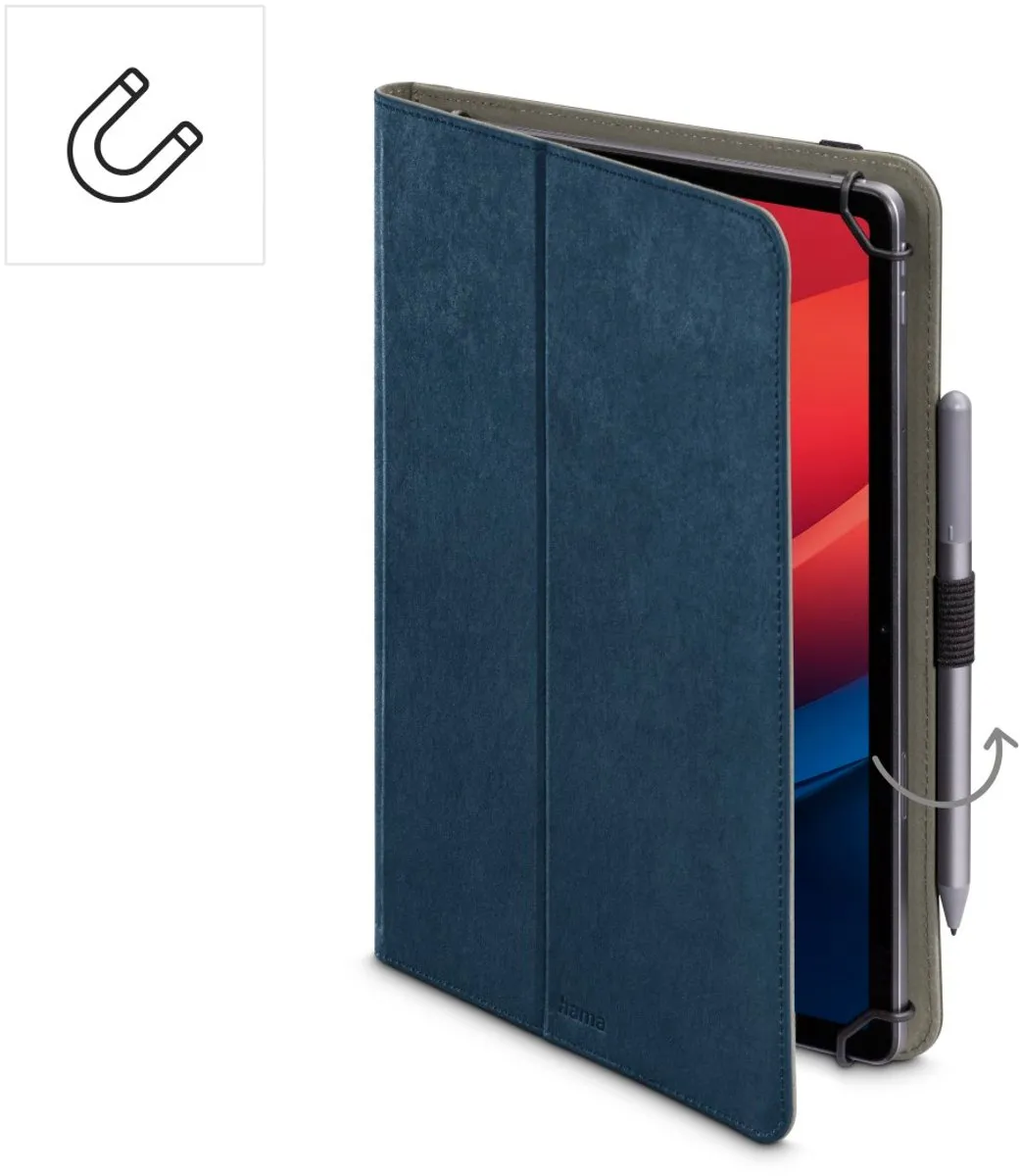 Hama Tablethoes Velvet 11 Inch - Donkerblauw