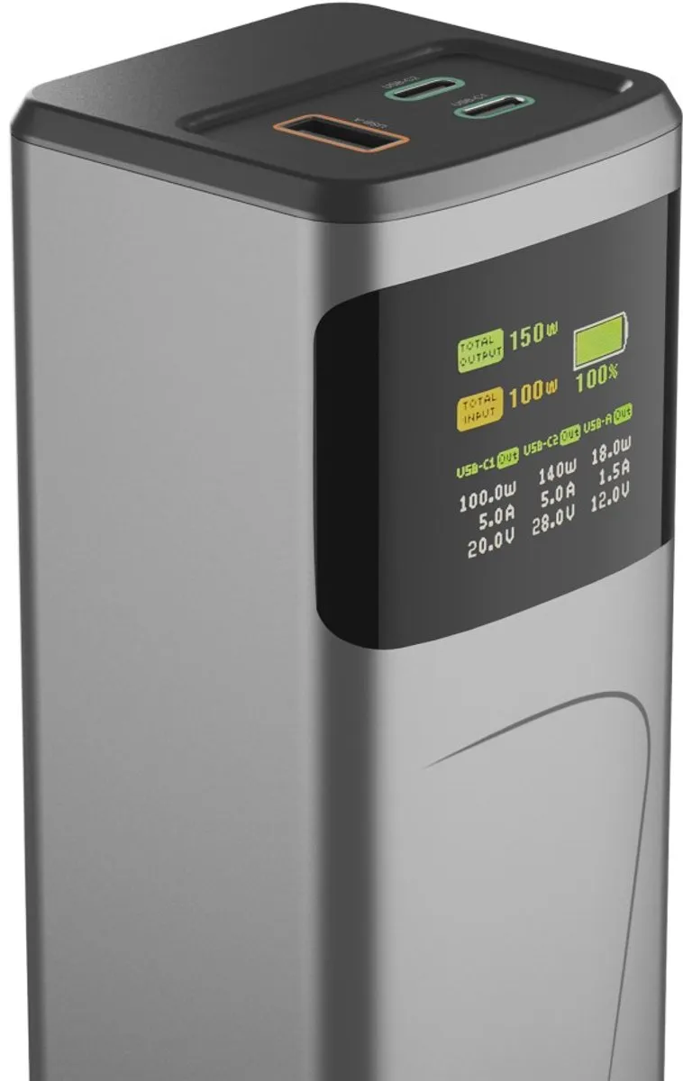 Hama Powerbank 24000mAh 150W - 2x USB-C 1x USB-A - Antraciet