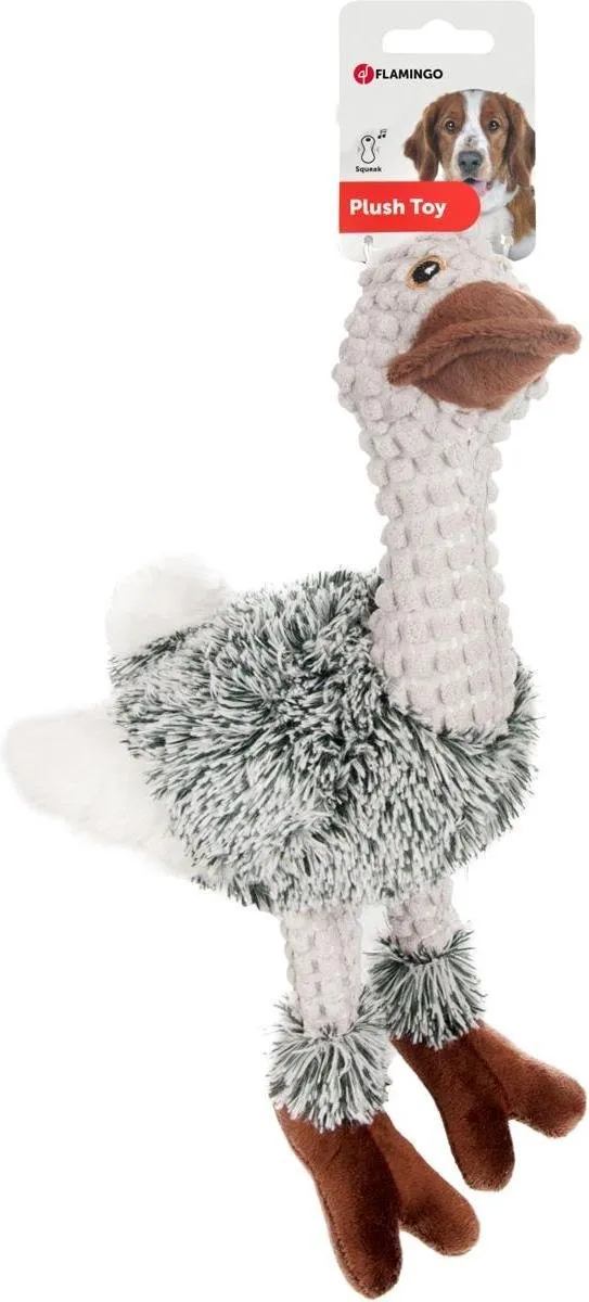 Flamingo Knuffel Emoe Hondenspeelgoed 30cm