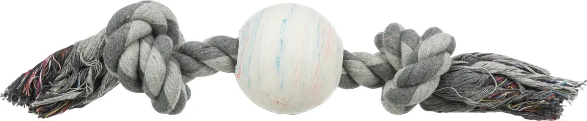 Trixie Touw Met Bal Natuurrubber Ø 7/36cm - 3 Stuks - afbeelding 2 van 2