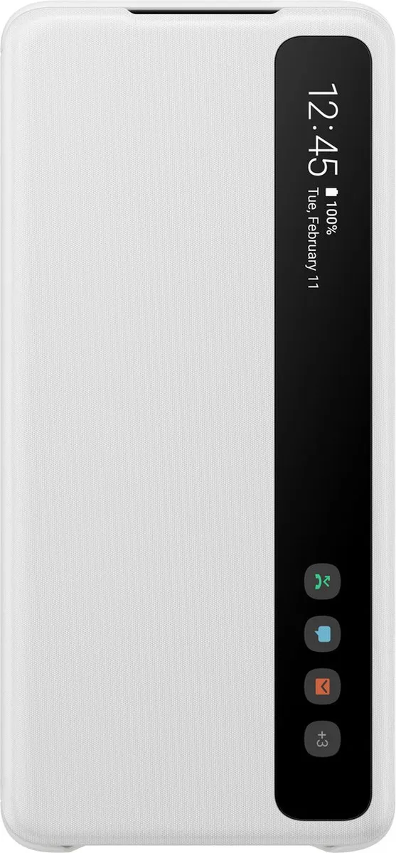 Samsung Clear View Hoesje Galaxy S20 Plus - Wit