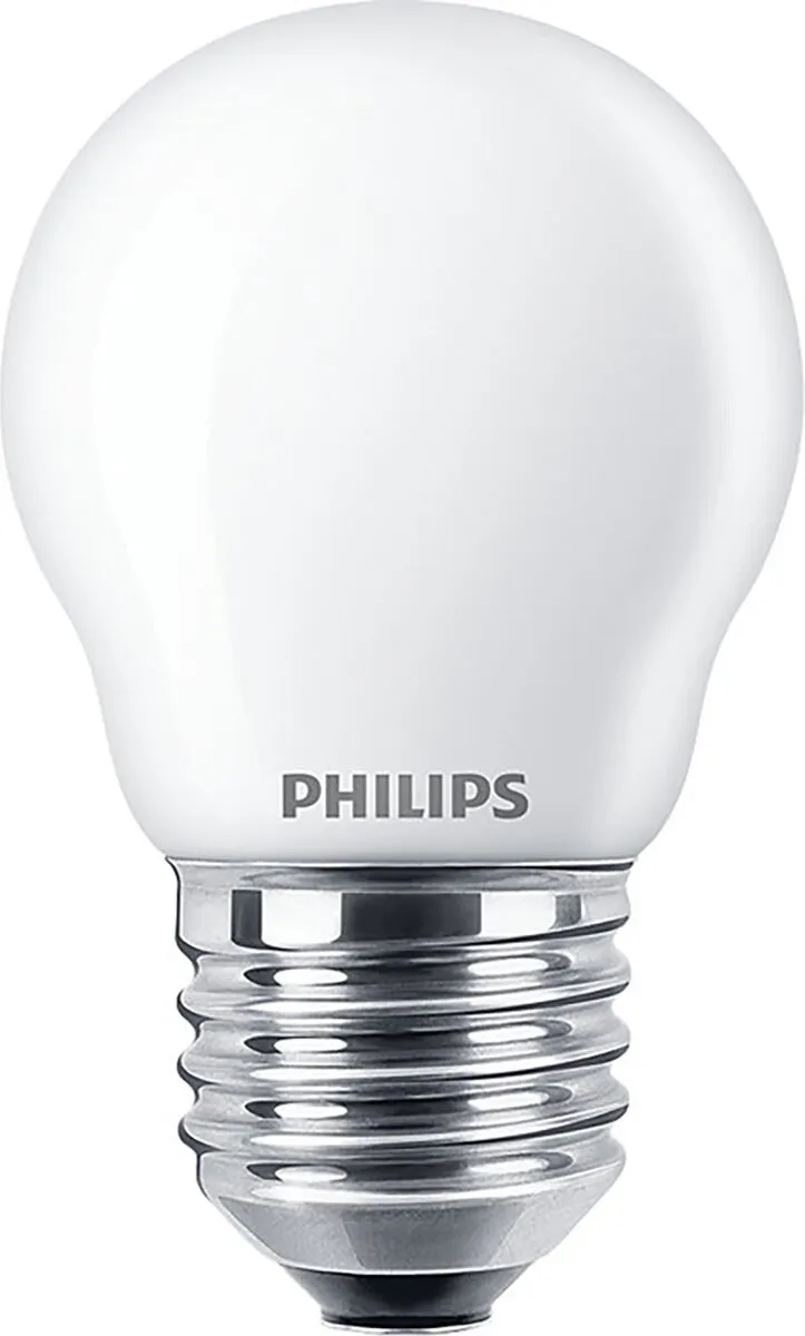 Philips LED Kogellamp E27 2.2W Warmwit Mat - 2 Stuks