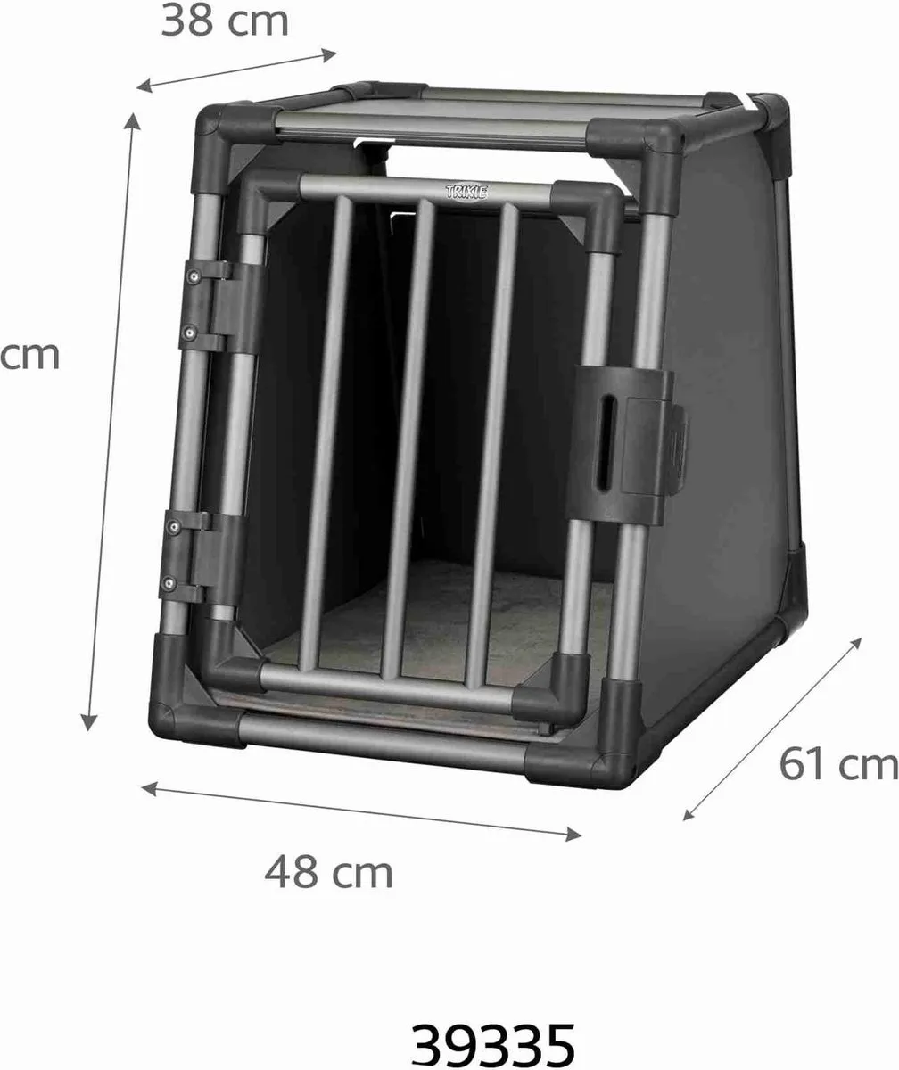 Trixie Vervoersbox Aluminium Grafiet S 61x48x56cm