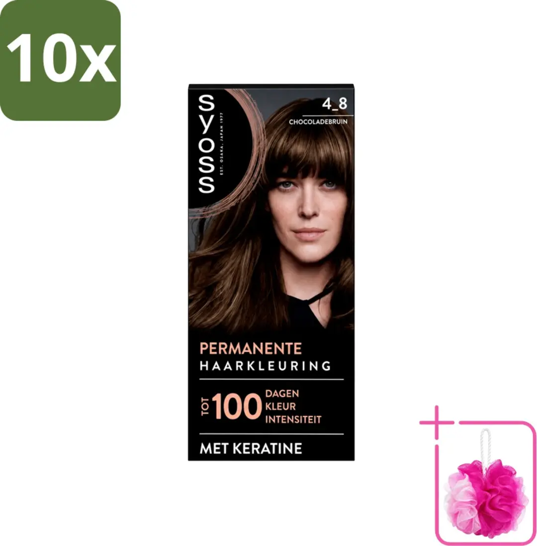 10 x SYOSS Permanent Coloration 4-8