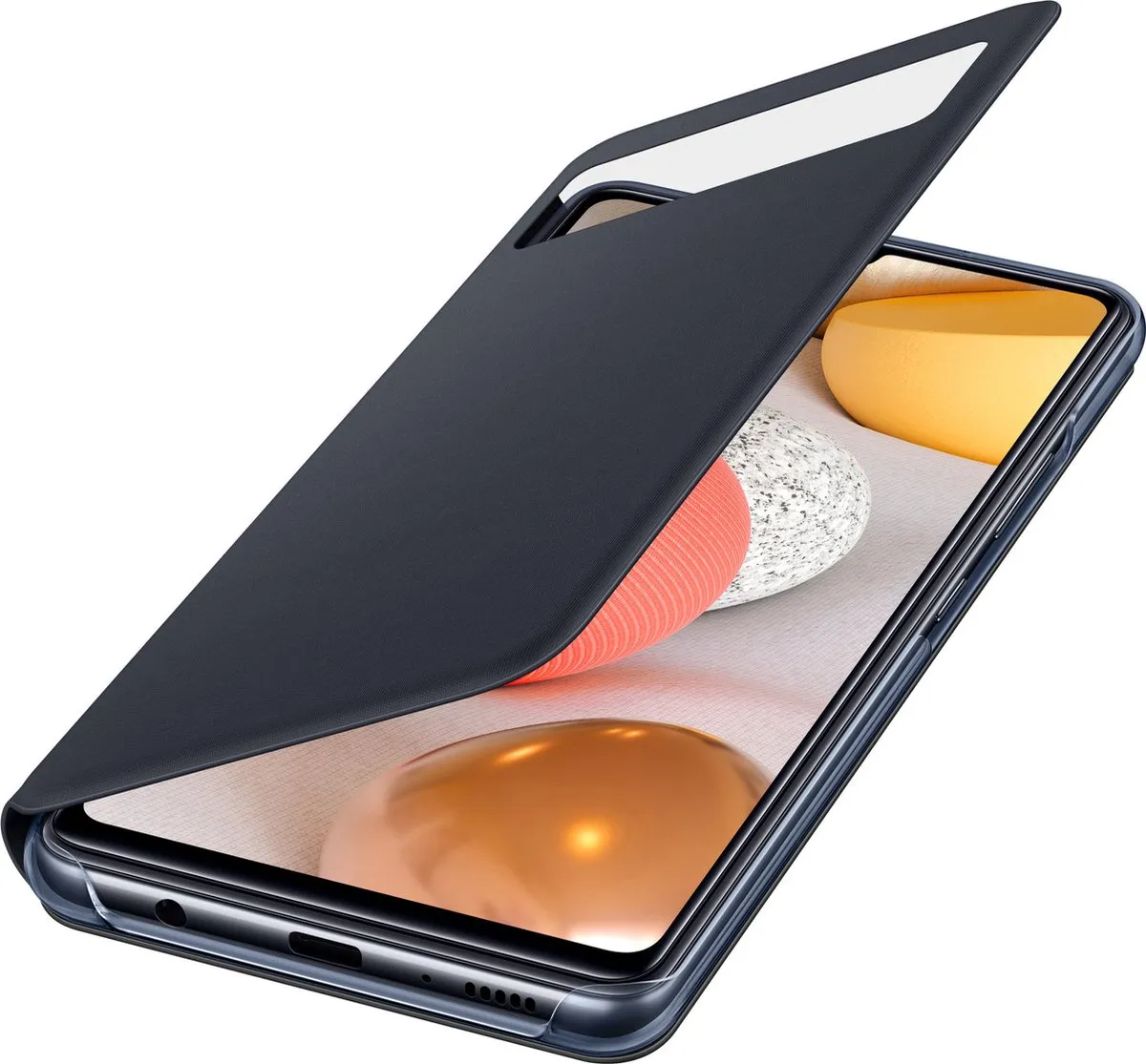 Samsung S-View Wallet Case EF-EA426PBEGEW - Galaxy A42 5G - Zwart