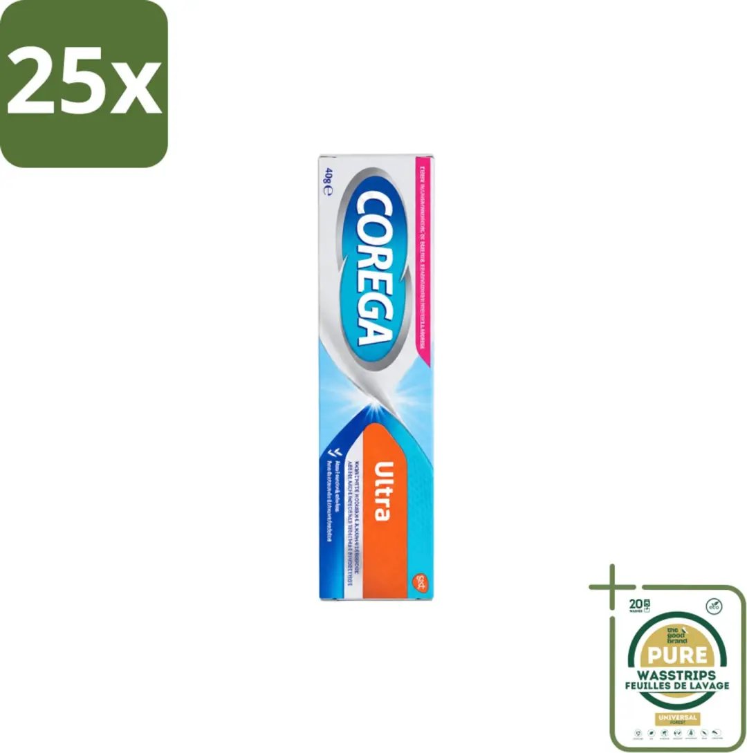 25 x Corega Ultra Kleefcrème