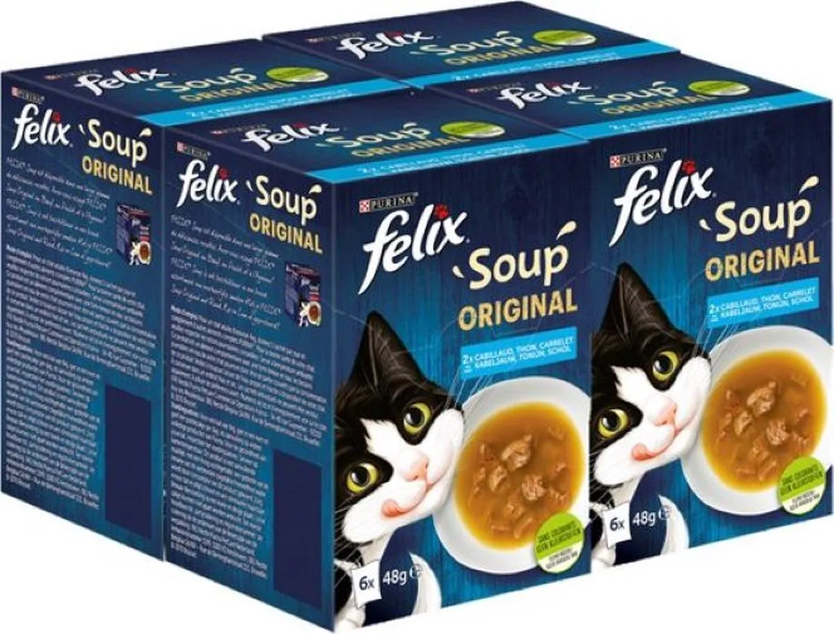 Felix Vis Selectie Kattensoep 192g (4x48g)
