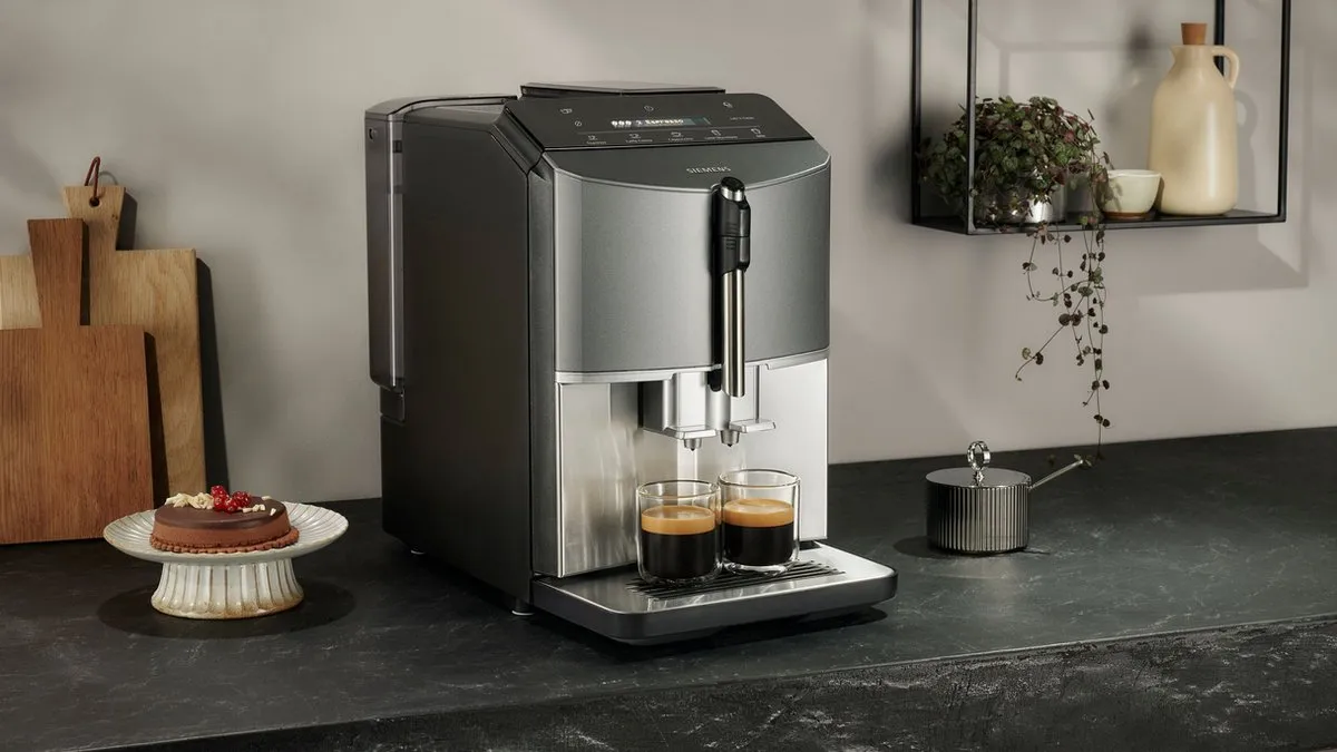 Siemens EQ300 TF305E04 Volautomaat Espressomachine - RVS/Zwart