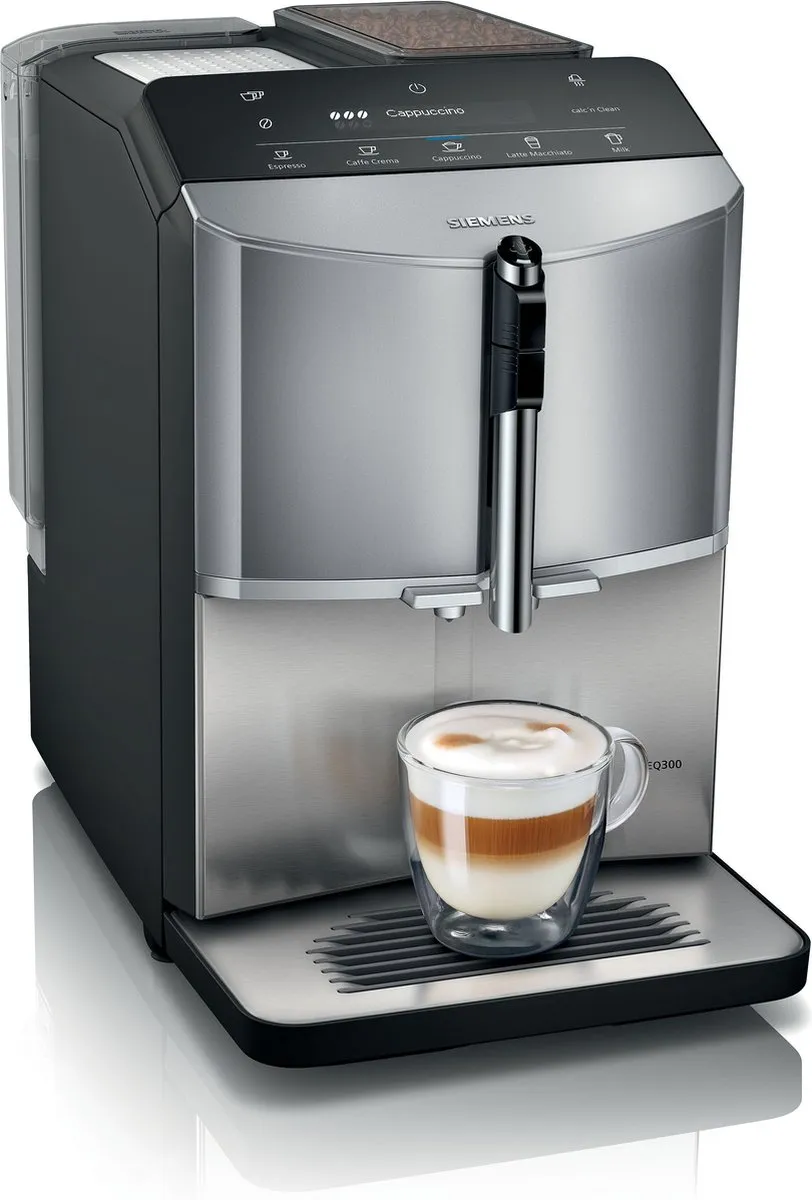 Siemens EQ300 TF305E04 Volautomaat Espressomachine - RVS/Zwart
