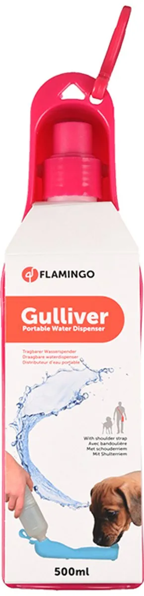 Flamingo Hondenwaterfles 750ml