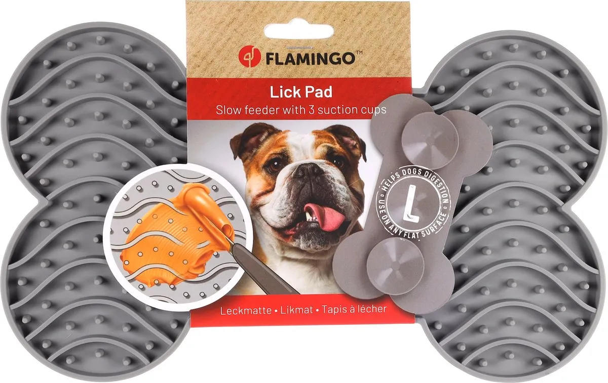 Flamingo Yummee Likmat Silicone Been Grijs L