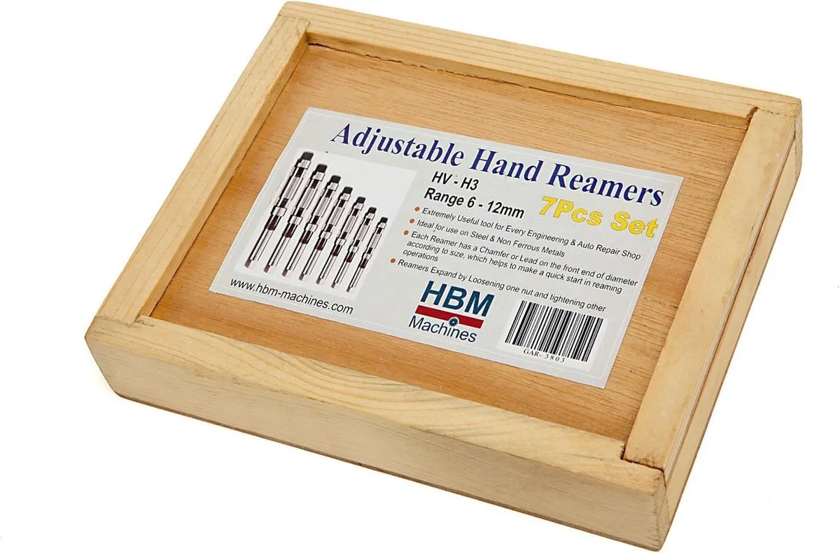 HBM 7-delige Ruimerset 6-12mm - Metaal