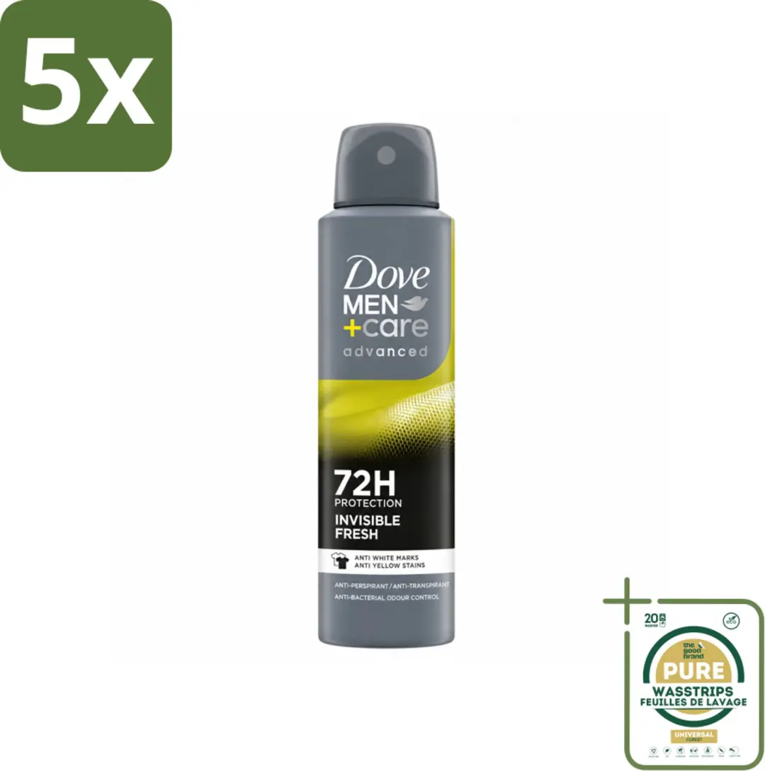 5 x Dove Men+Care Deodorant Spray