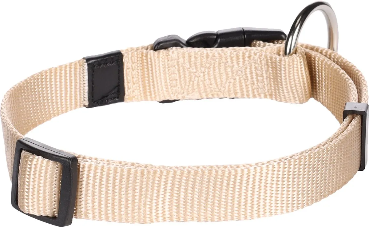 Flamingo Ziggi Halsband - Beige - M 40-55cm