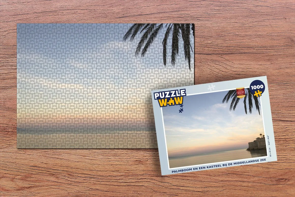 PuzzleWow Legpuzzel Zee & Zon 1000 Stuks - Multicolor
