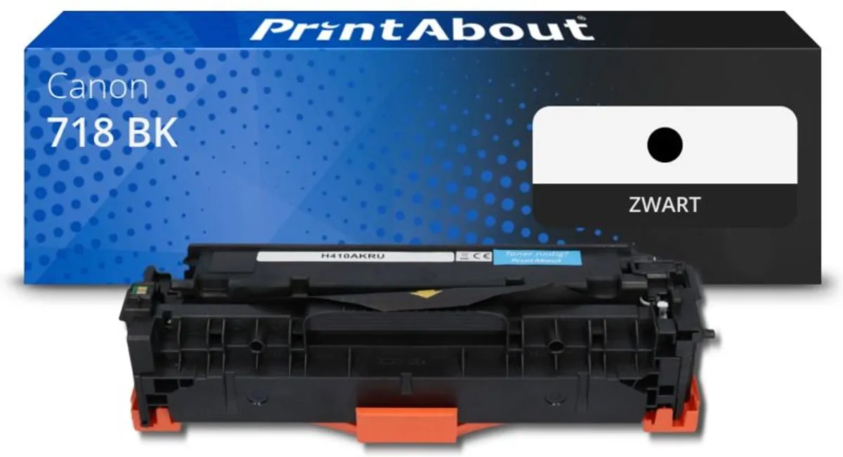 PrintAbout 718 BK-PA Toner Zwart