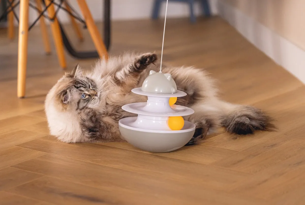 Beeztees Sapi Interactief Kattenspeelgoed - Grijs