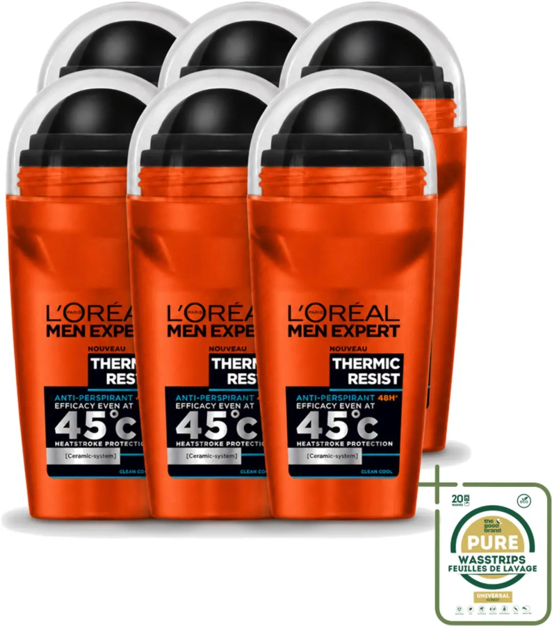 6 x L'Oréal Paris Men Expert Thermic Resist