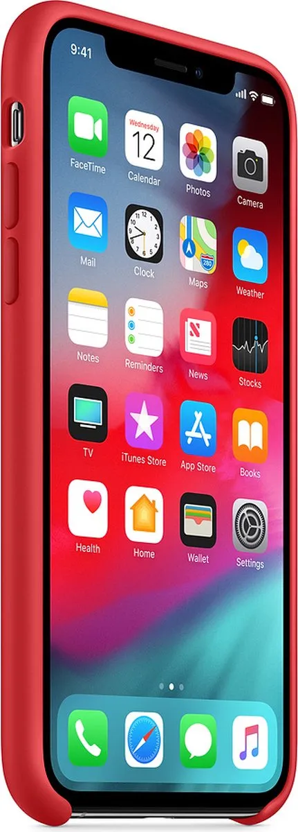 Apple Siliconen Back Cover MRWC2ZM/A iPhone XS - Rood