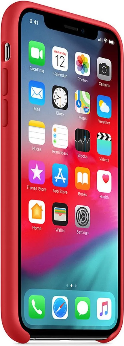 Apple Siliconen Back Cover MRWC2ZM/A iPhone XS - Rood