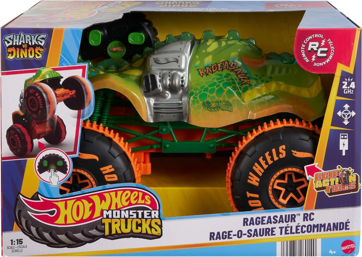 Hot Wheels Monstertrucks Rageasaurus RC JBH03