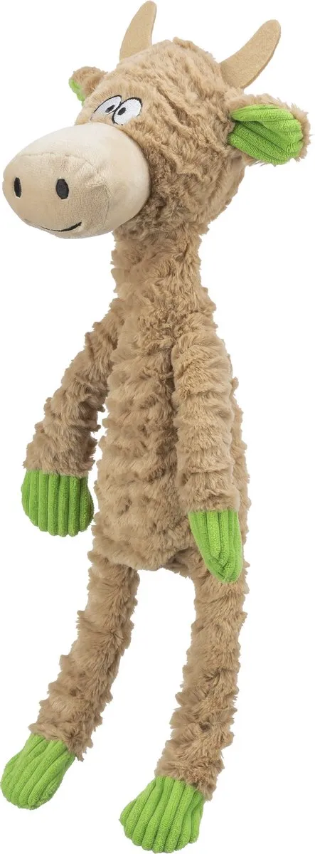 Trixie Honden Koe Pluche Speelgoed - 50 cm - Bruin