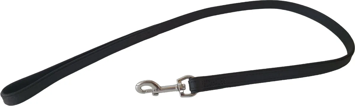 Beeztees Vintage Hondenriem - Zwart Leder 100cm x 18mm - afbeelding 6 van 6
