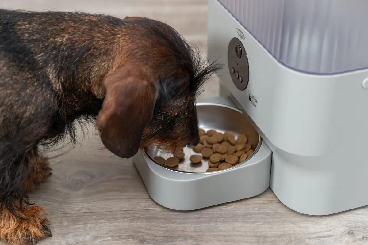 Trixie TX-C Smart Voerautomaat 5L - Lichtgrijs - afbeelding 6 van 6