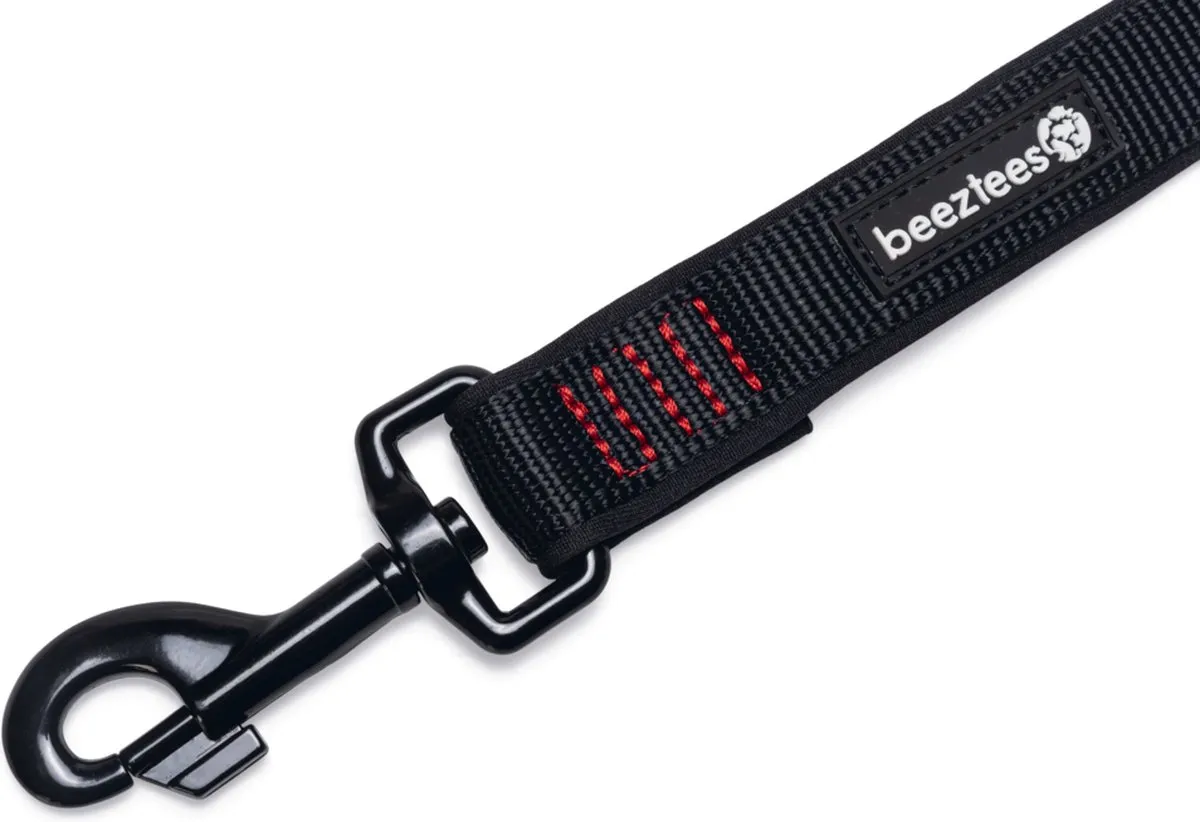 Beeztees Parinca Premium Hondenriem - 180cm x 20mm Zwart