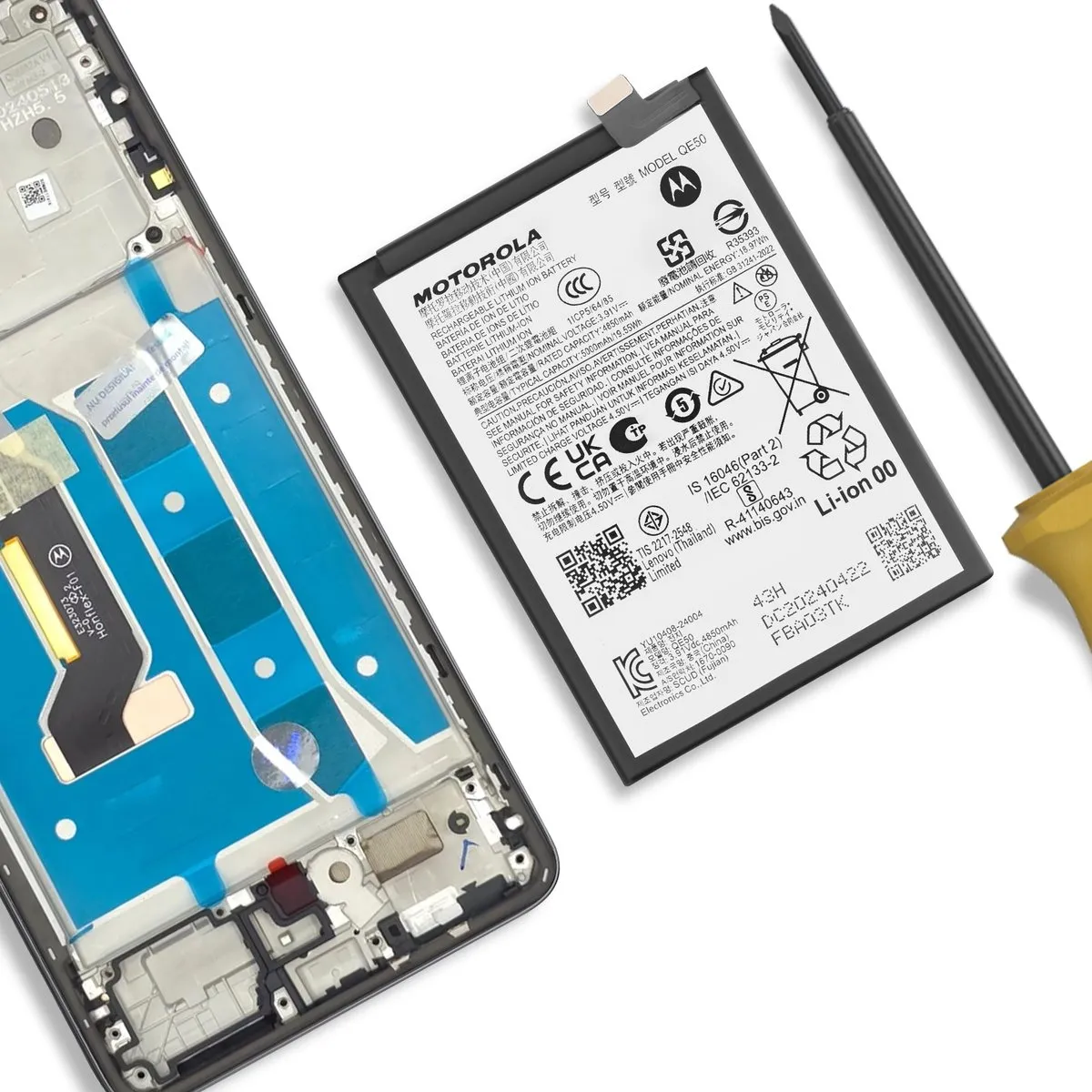 Motorola Moto G85 SB18E14178 Interne Batterij - 5000mAh - Wit