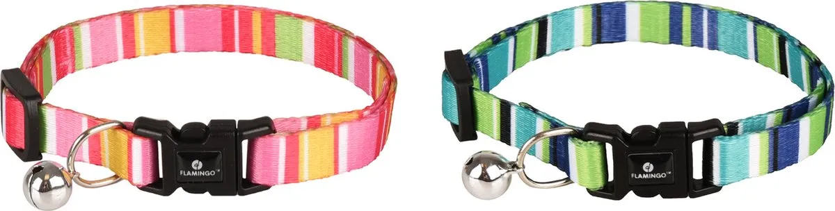 Flamingo Amira Kattenhalsband - Assorti Multi-Color 20-35cm